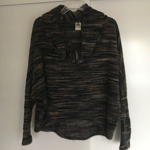 S-Twelve Cowl Neck Sweater Space Dye Size Large